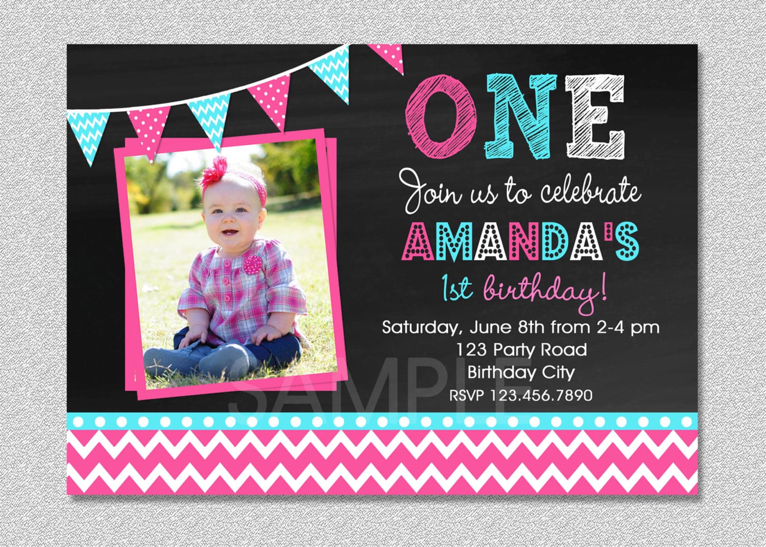 Doc    Baby Girl Party Invitations â 1st Birthday Invitations (+87